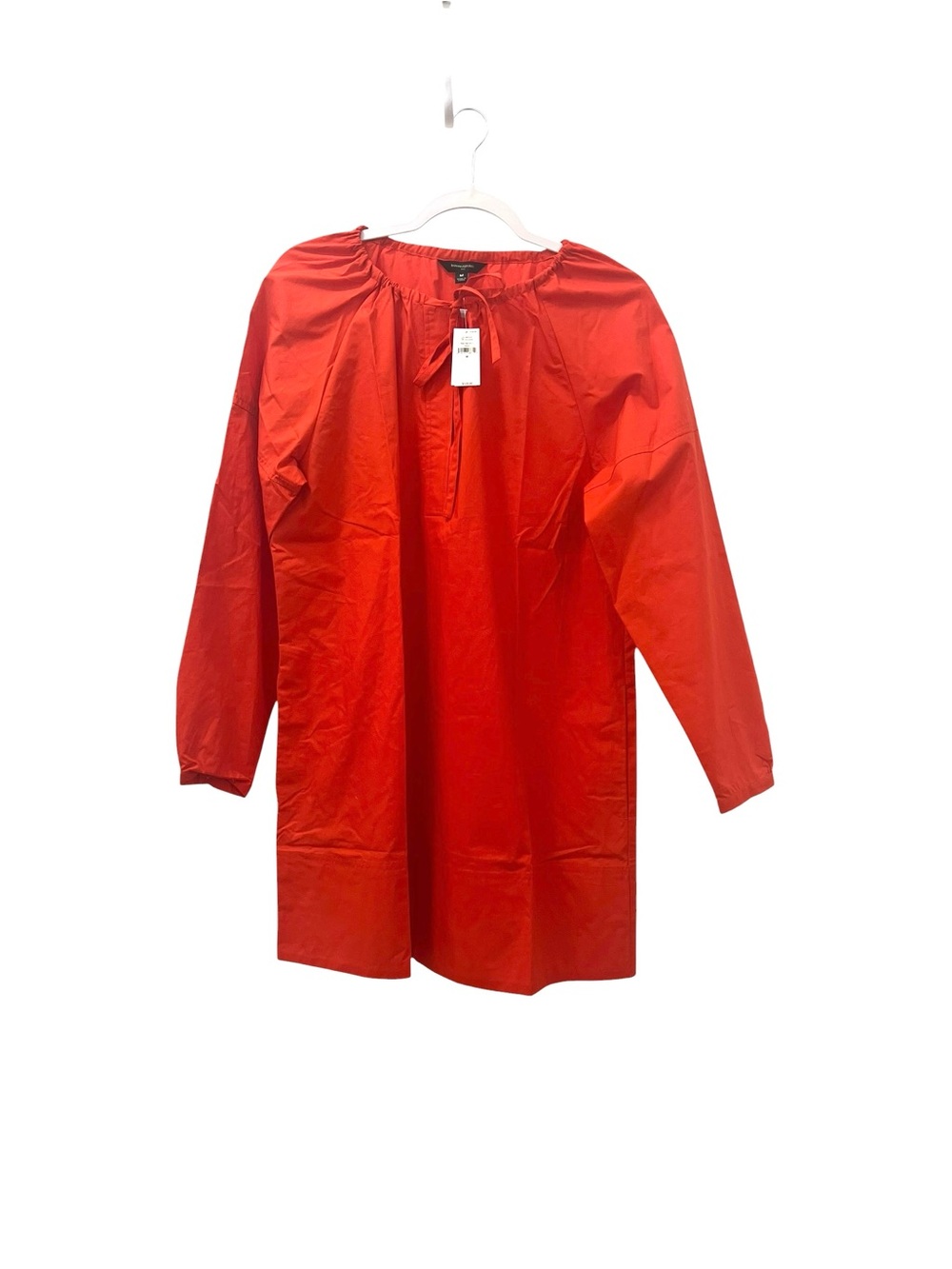 Banana Republic Poppy Orange Cotton Poplin Mini Dress NWT M